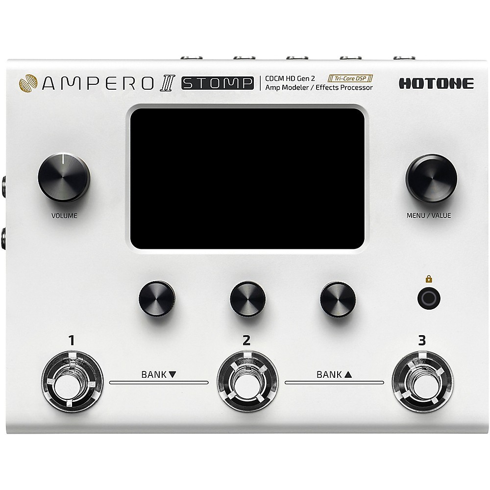 Hotone Effects Ampero II Stomp Amp Modeler & Effects Processor  White
