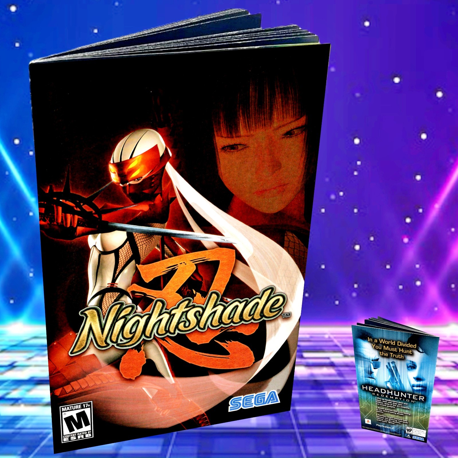 Replacement Manual for - Nightshade - Sony PS2 Instruction Booklet