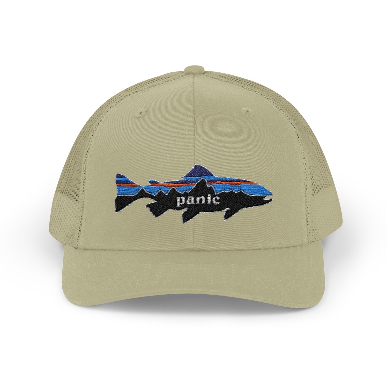 Widespread Panic Fish Mountains Patagonia Inspired Snapback Trucker Cap Hat