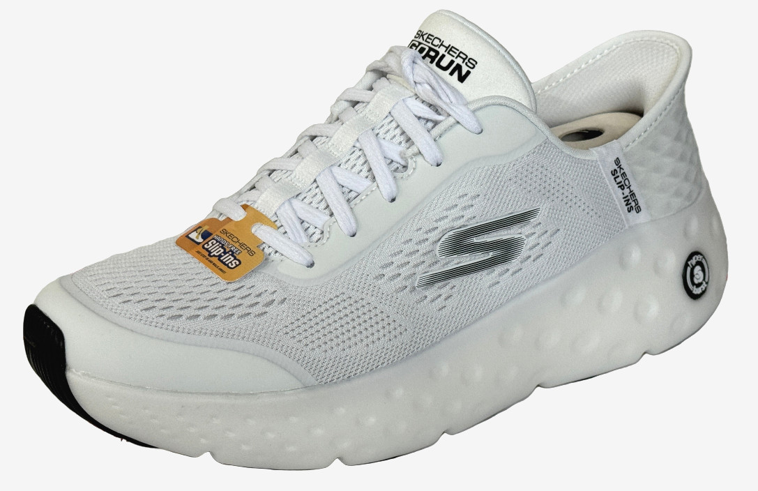 Skechers Womens Max Cushioning HYPER CRAZE BOUNCE  Athletic Sneakers White