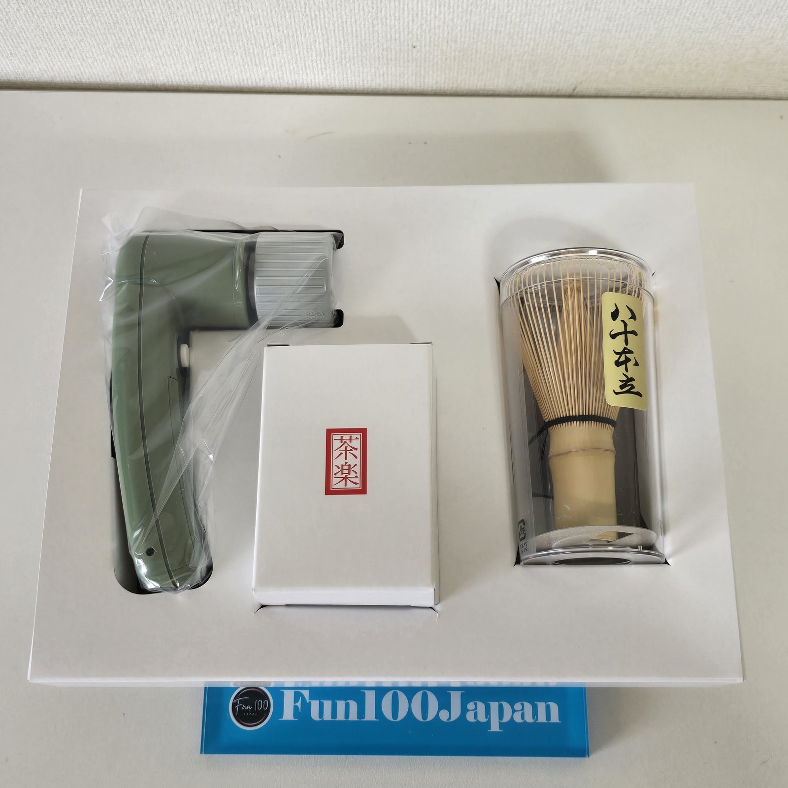 CHARAKU Electric Tea Whisk Handy Chasen Set for Japanese Green Tea Matcha