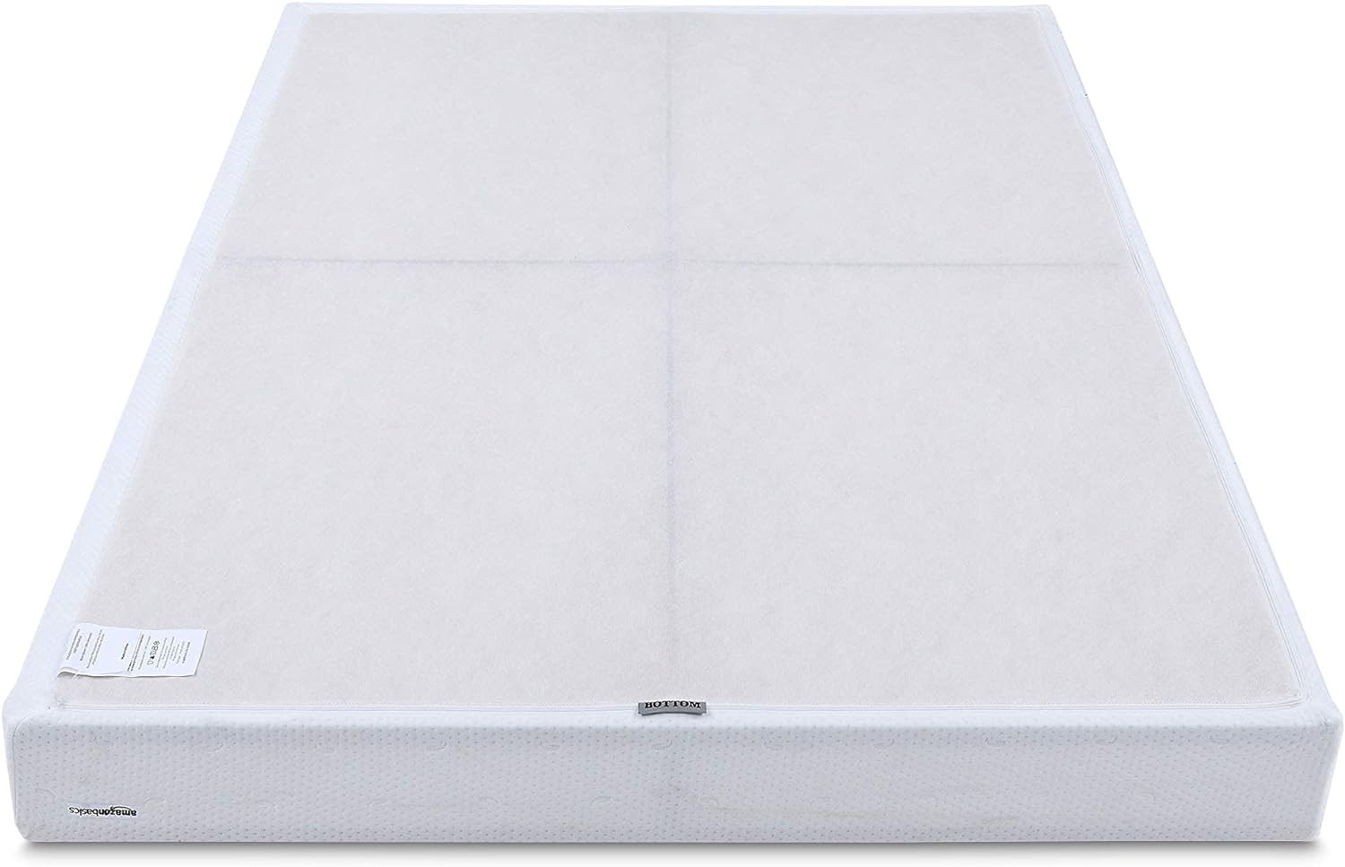 Amazon Basics Smart Box Spring Bed Base, 9-Inch Height Mattress Foundation