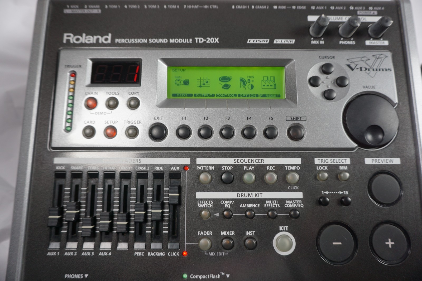 Roland TD-20X V-Drums Percussion Sound Module Good GP