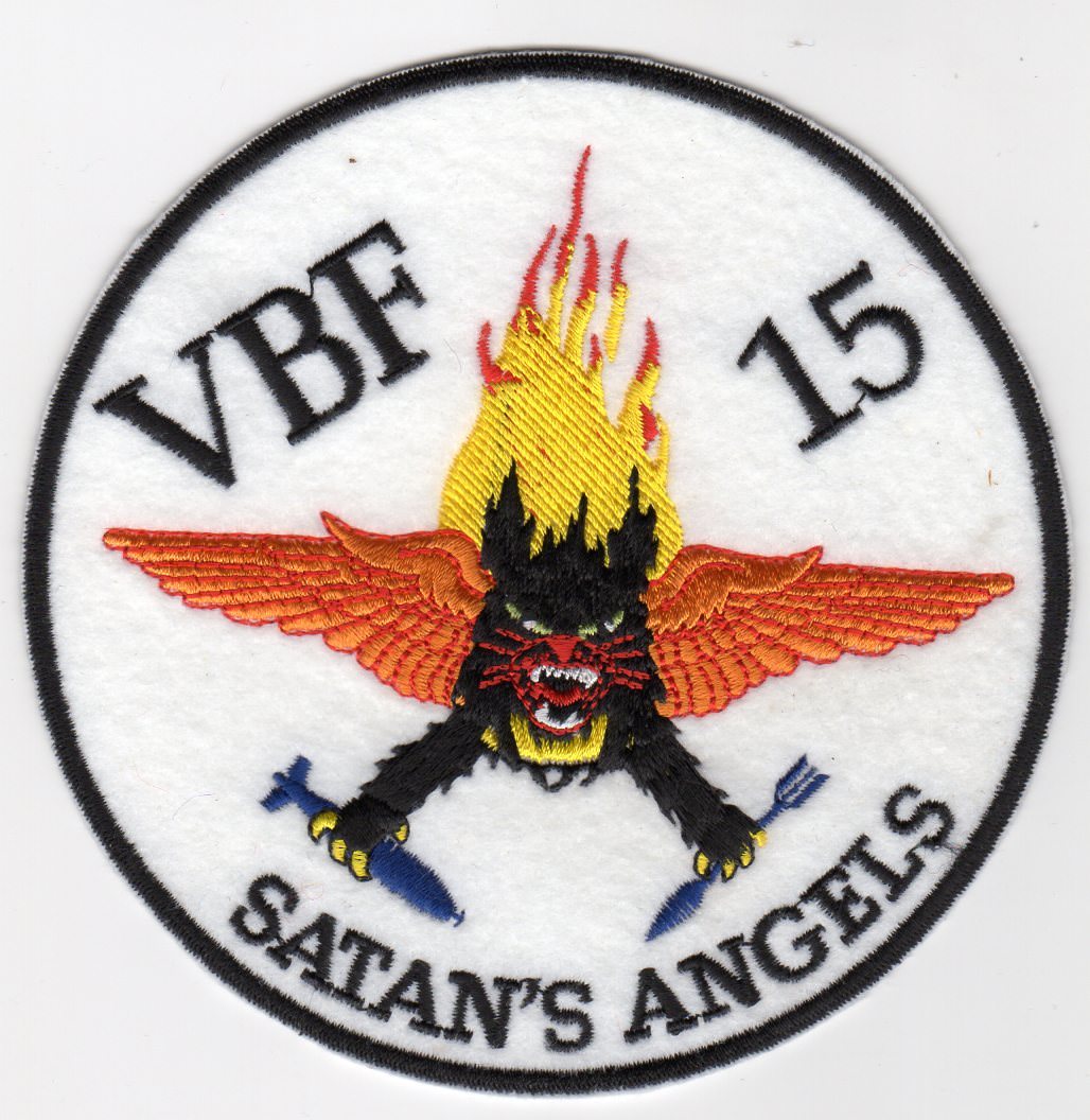 VBF-15 - Satan's Angels - USN - Aviation - BC Patch - Cat No. C5073