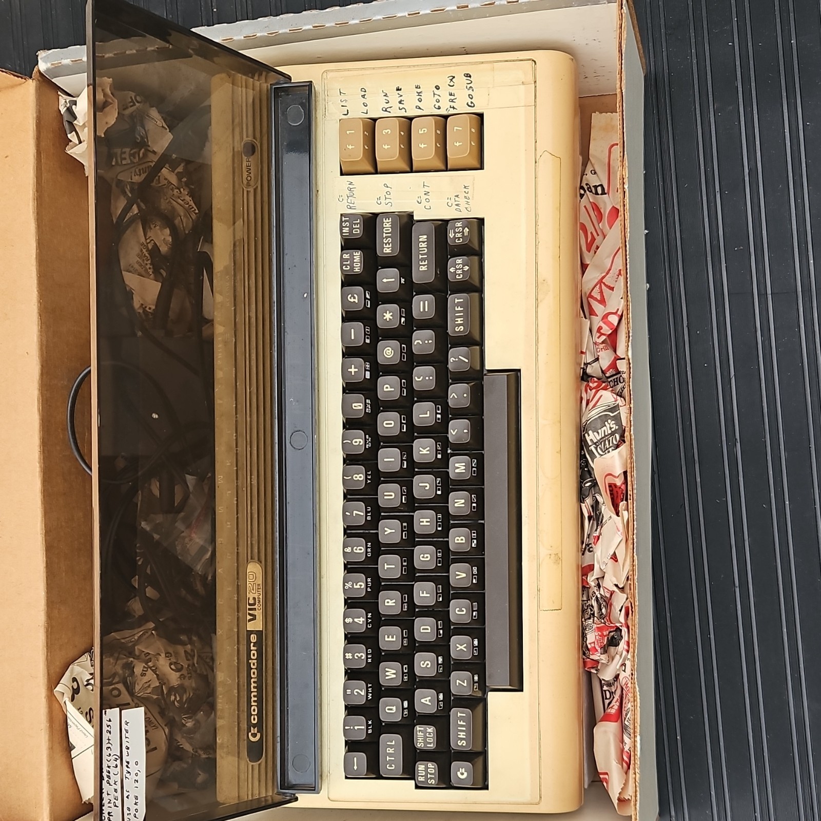 Commodore VIC-20 Vintage Home Computer Lot w/ 1530 Datasette, 3K, Manuals