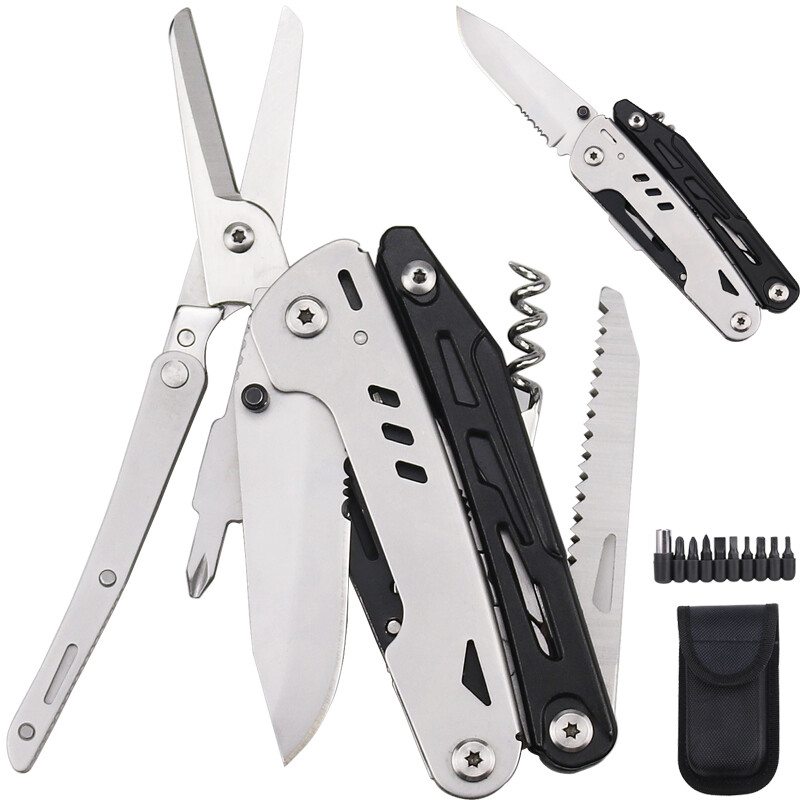 20-in-1 Multi Tool Knife Multipurpose Outdoor Folding Pocket Pliers Scissors