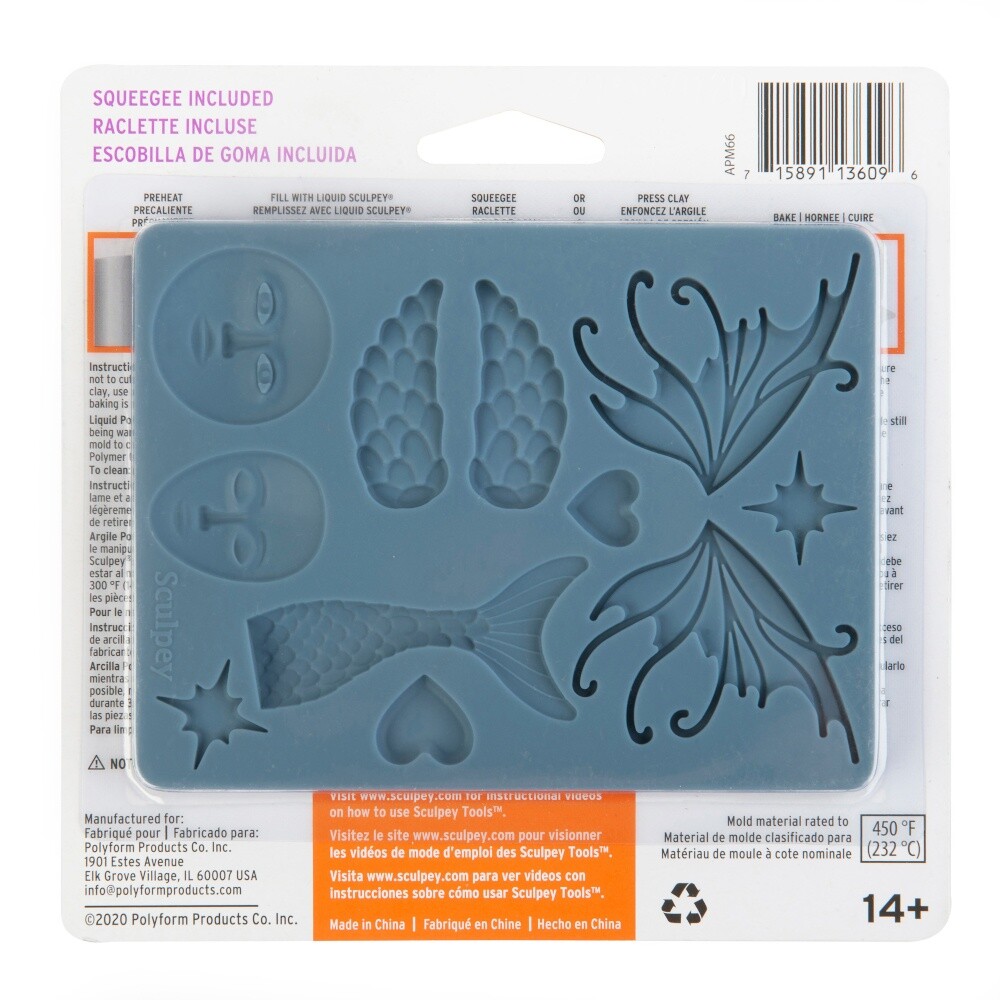 Sculpey Flexible Push Mold Whimsy