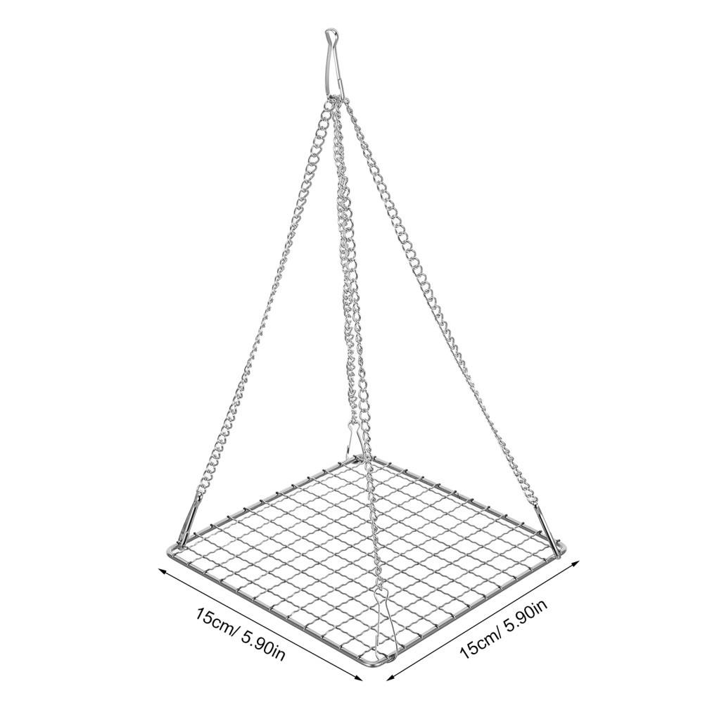 2 Pcs Herb Drying Rack for Herbs Metal Hanging Plants Baskets and Nets