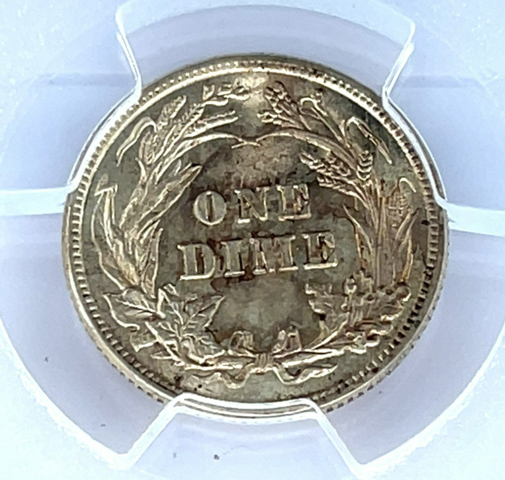 1916 Barber Dime 10C Graded by PCGS as MS64