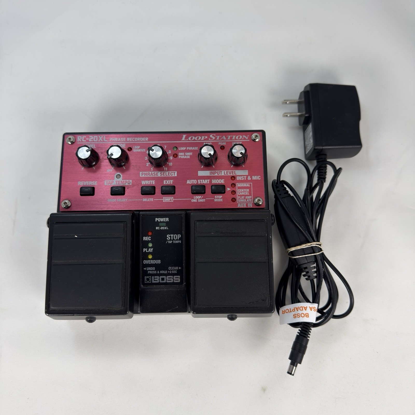 Boss RC-20XL Loop Station Phrase Recorder Sampler Guitar Effect Pedal + PSU