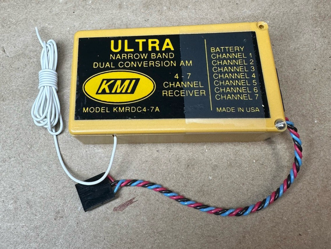Vintage KMI KMRDC4-7A Ultra Narrow Band AM RC Receiver 4–7 Ch