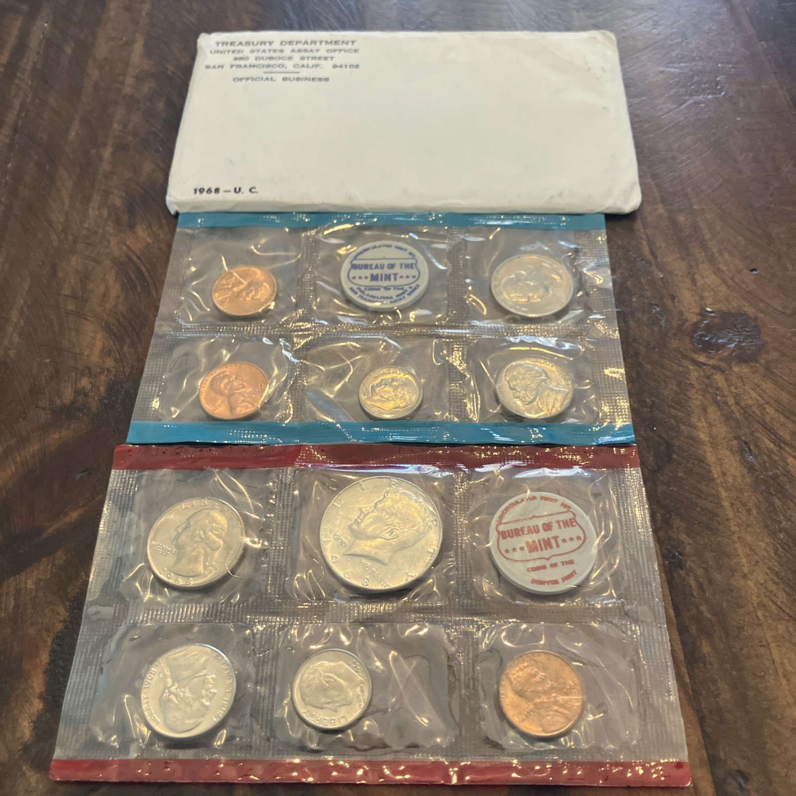 1968 Uncirculated Coin Set U.S Mint Original Government Packaging OGP