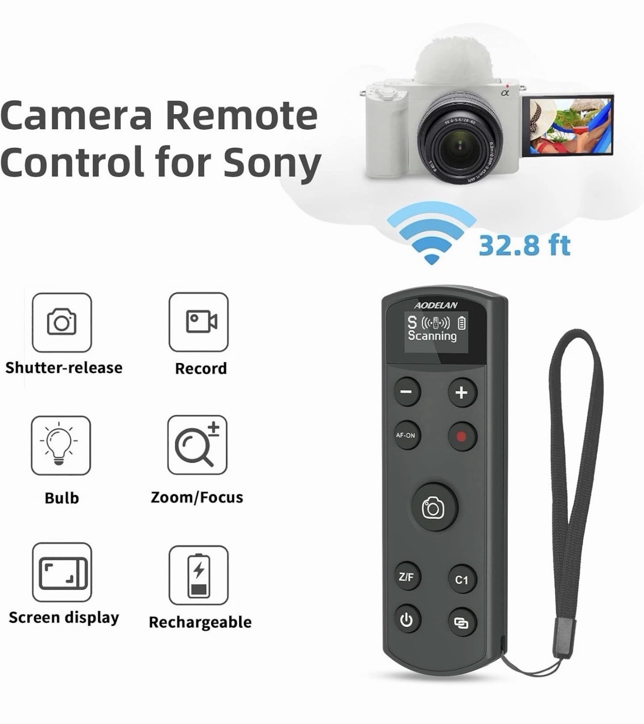 AODELAN BR-3 Sony Camera Wireless Remote Control - FREE SHIPPING