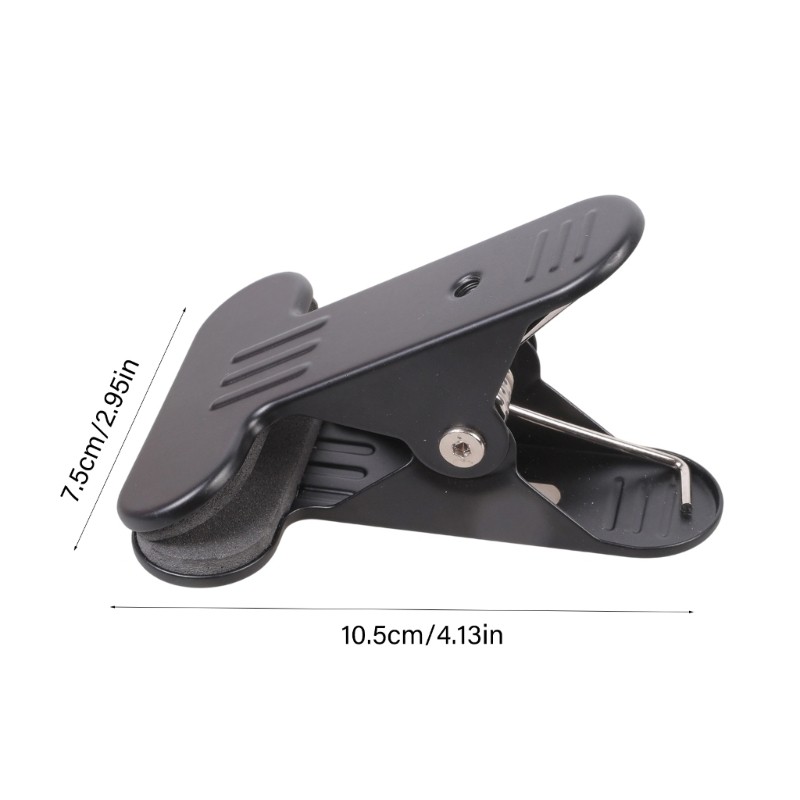 Durability Iron Clamp 4.50cm Grip Capacity 1/4 Threaded Mount for Camera LED