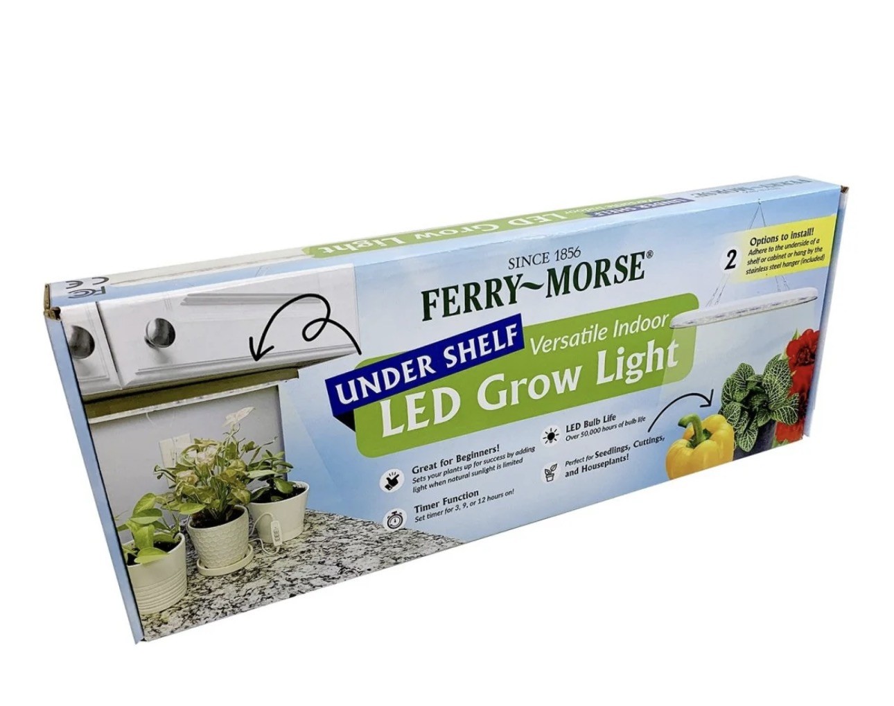 Ferry Morse LED Grow Light - Undershelf, Energy Efficient, Indoor, Removable