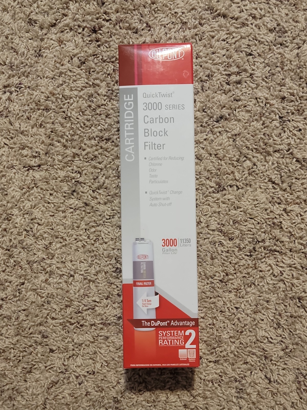 DuPont QuickTwist Water Filter Sediment 300 QT Series WFQTC3001