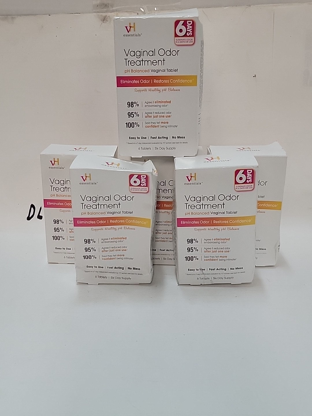 Lot Of 6 Vh Essentials Ph Balanced Vaginal Odor Suppositories 6 Count Each