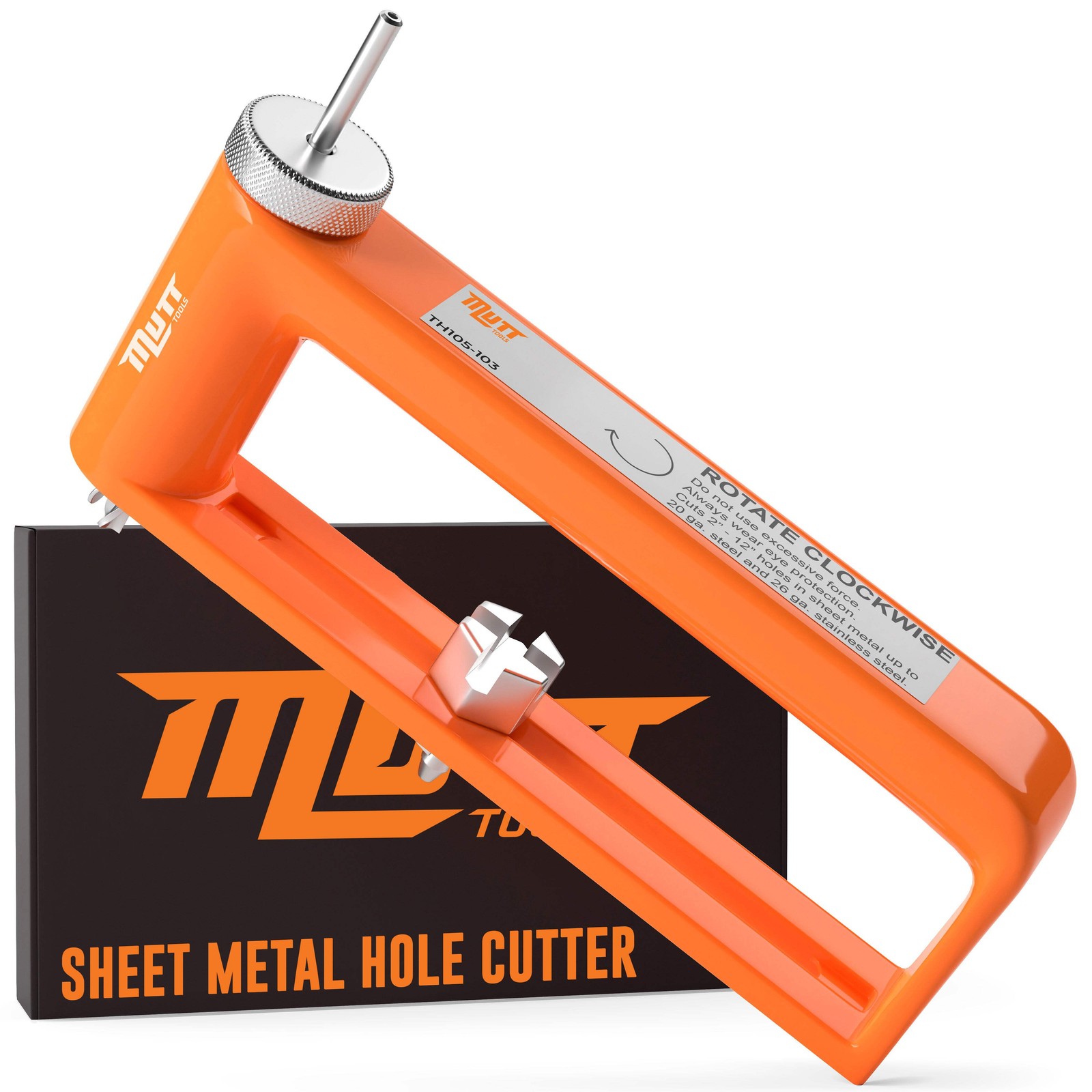 Adjustable Sheet Metal Hole Cutter – Cut 2 – 12" Holes in 24ga Steel and 26ga St