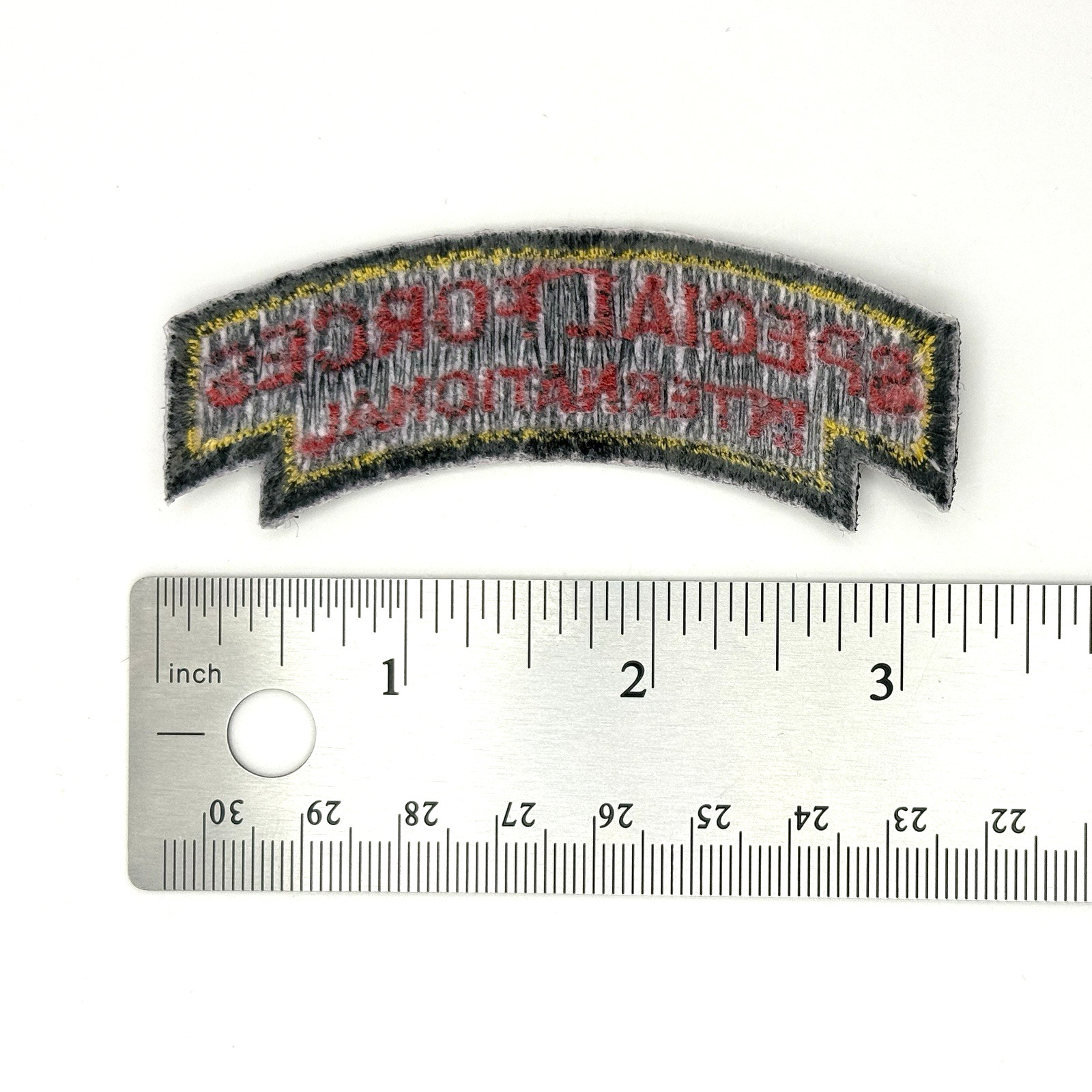 3.25" Special Forces International Tab Iron-On Patch