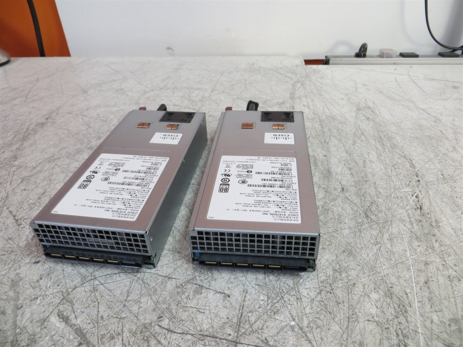 Lot of 2 Cisco N9K-PAC-1200W 1200W Nexus Power Supplies