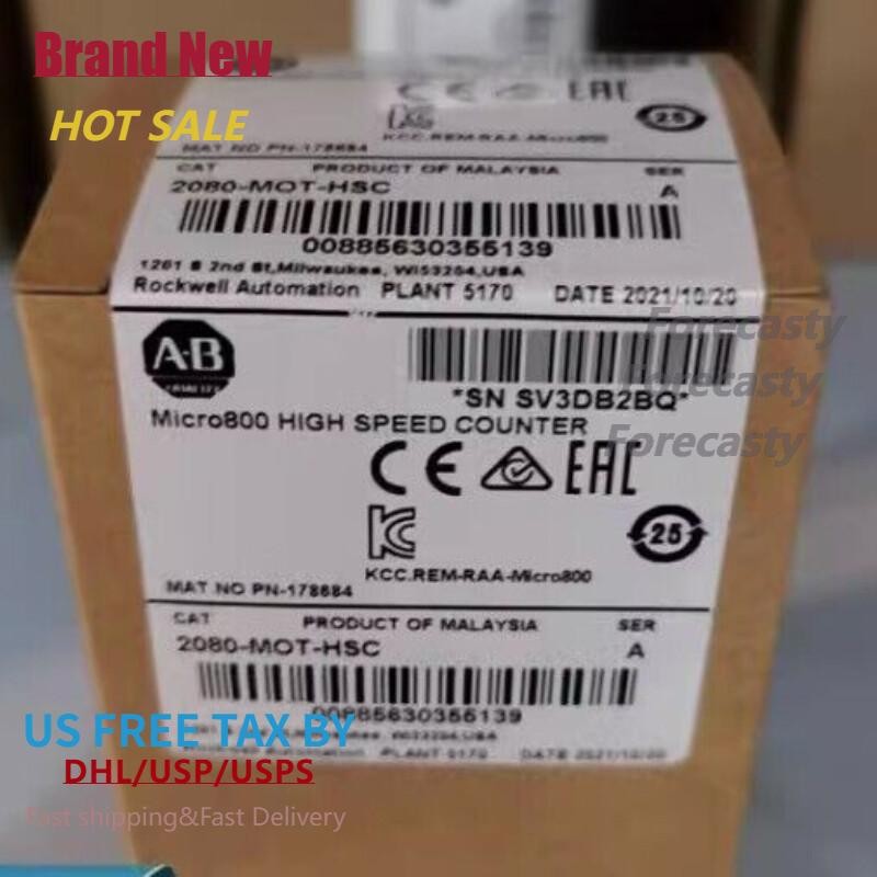 2080MOTHSC AB Micro800 plug-in module 2080-MOT-HSC Allen-Bradley New  US FAST