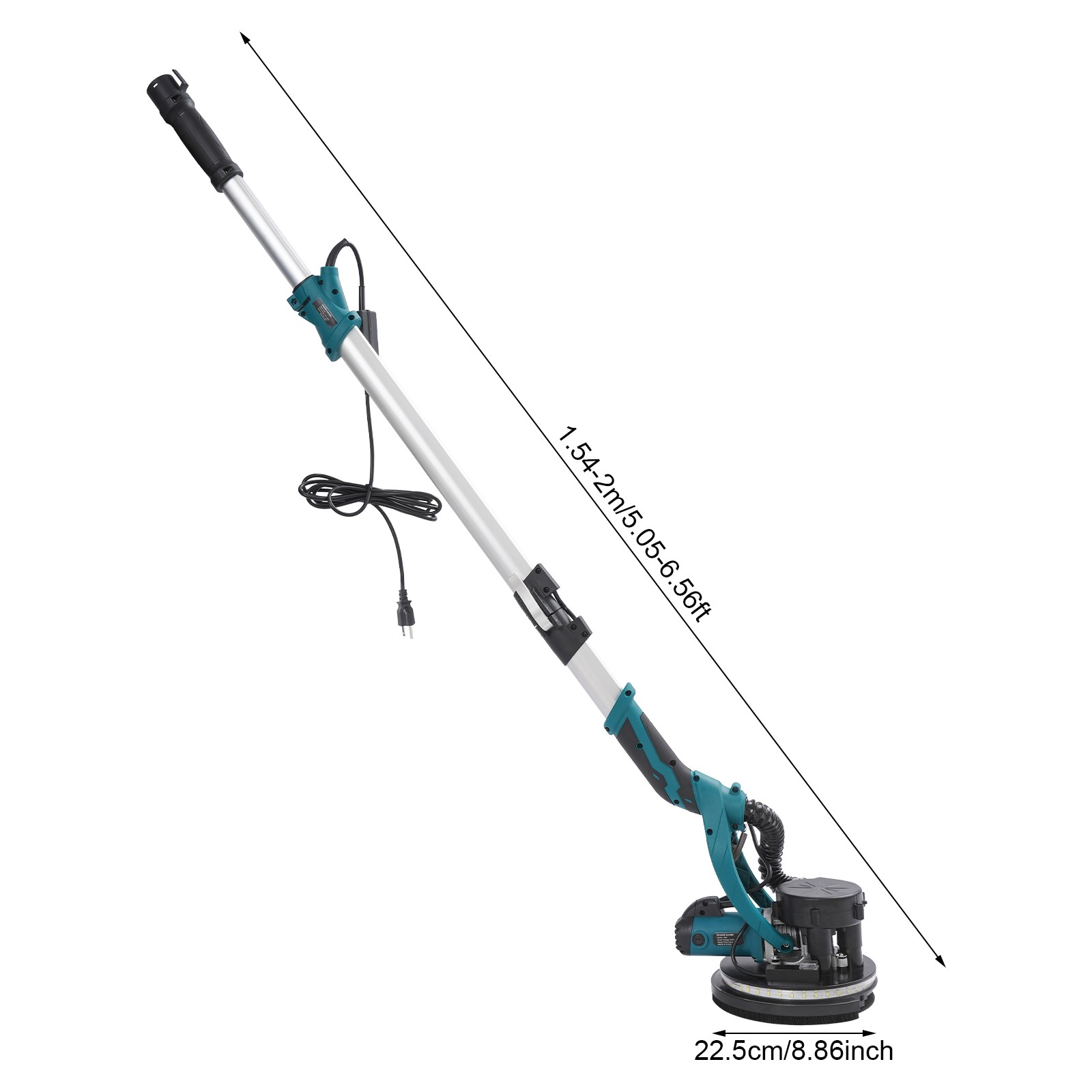 Electric Ceiling Wall Sander With Dust Collection Variable Speed Drywall Sander
