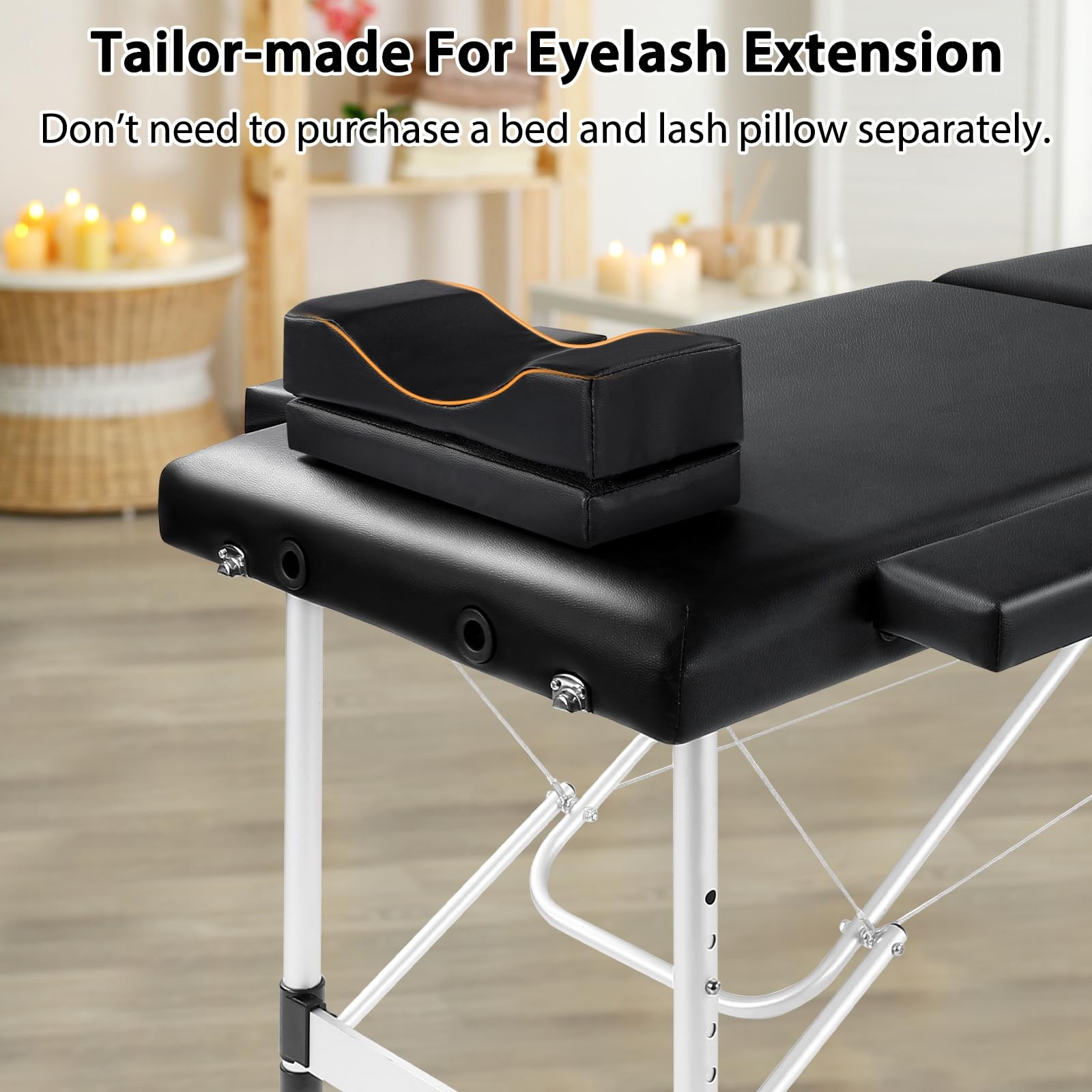 Portable Lash Bed for Lash Extensions Massage Table Esthetician Bed Salon Tab...