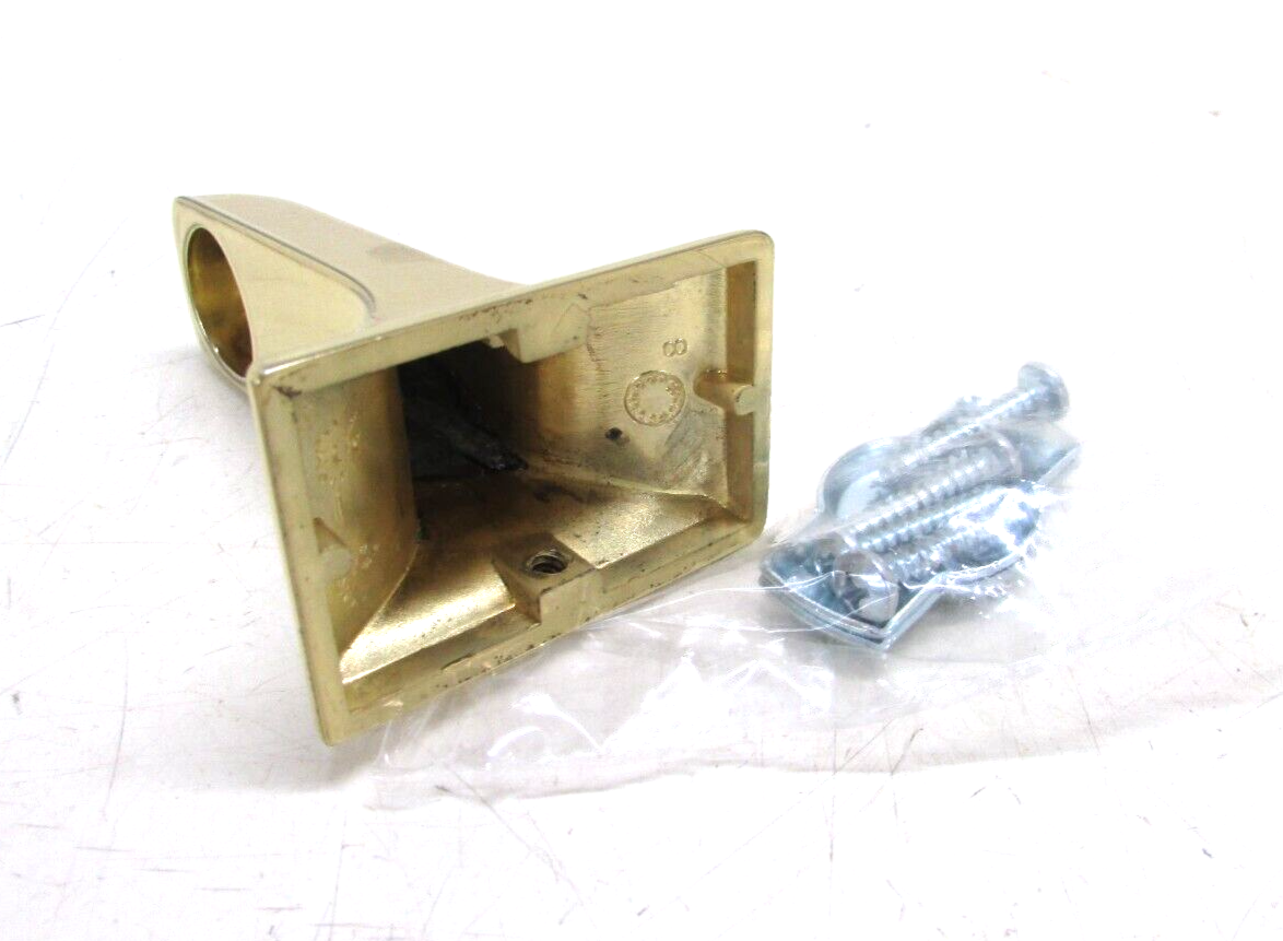 NOS! COLONIAL POLISHED BRASS TOWEL BAR BRACKETS
