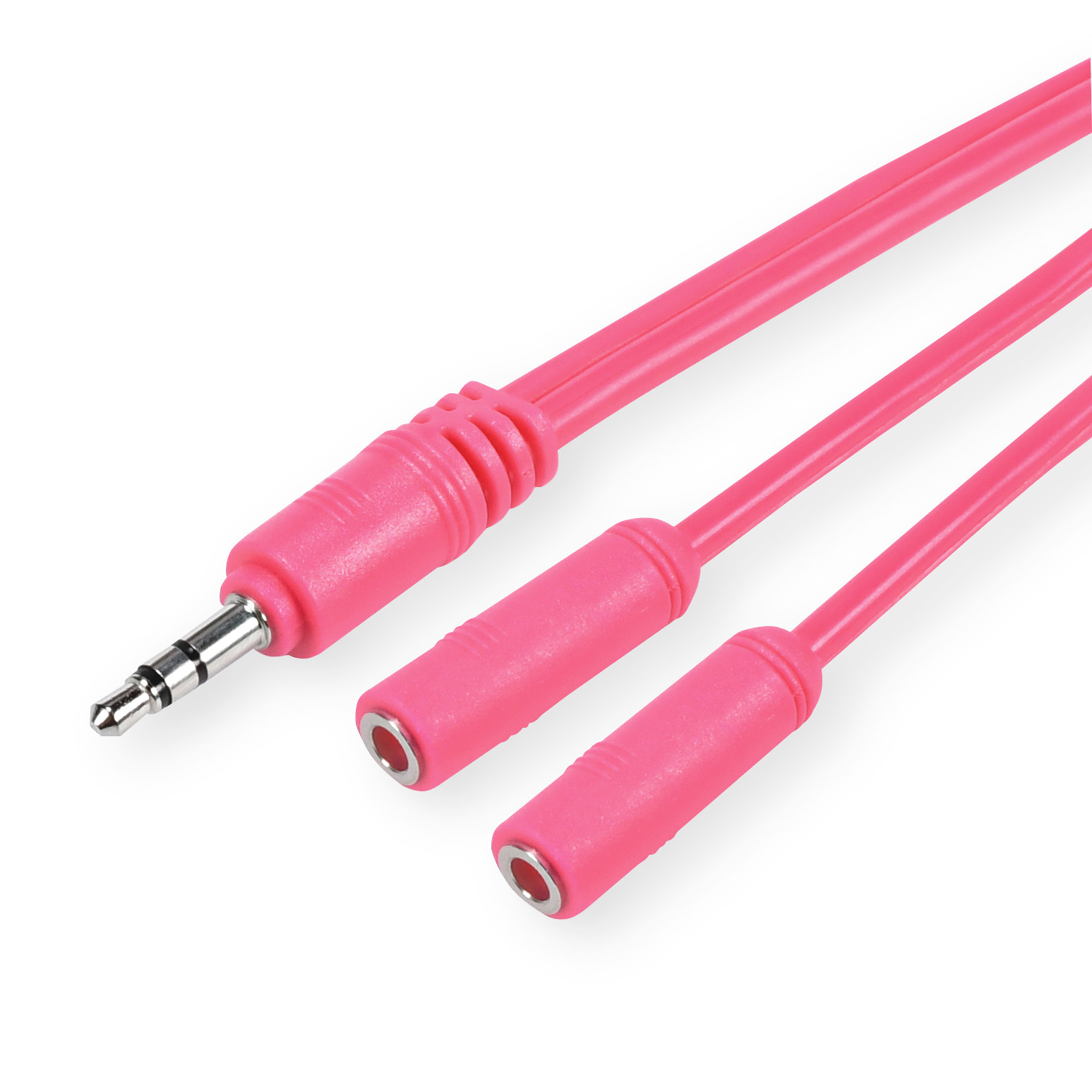 ONN 3.5mm Audio Splitter pink