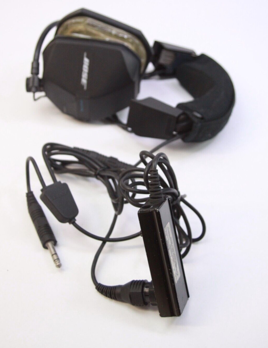 Bose AH-BG Aviation Headsets With Interface Untested Mic Sound Working READ