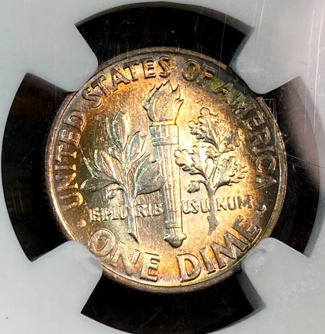 1964 Roosevelt Dime NGC MS66 Super Tone CHRC