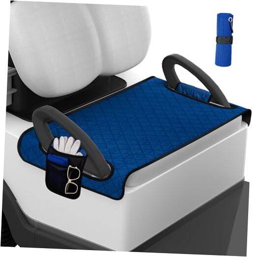 Golf Cart Seat Covers with Golf Towel, Golf Club Car seat Cover with 4 Blue