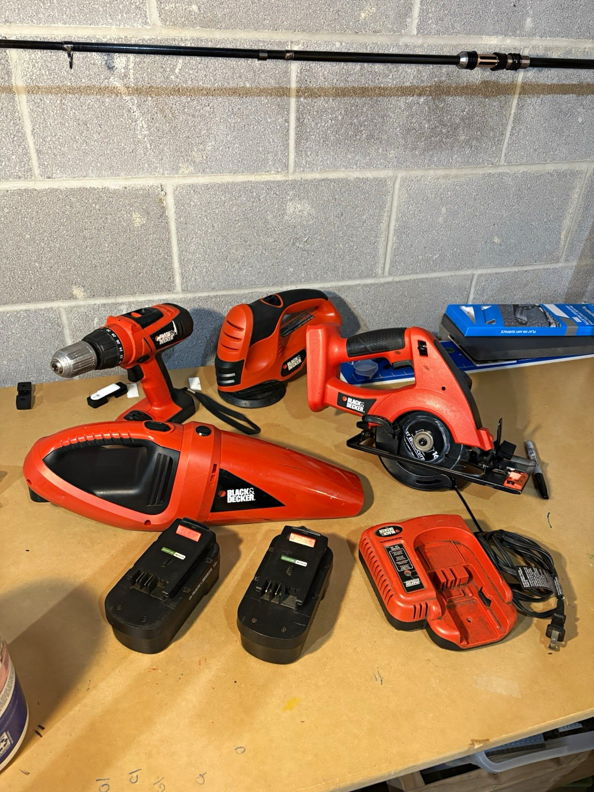 BLACK+DECKER FireStorm 18V Cordless 4-Tool Set w/ 2 Batteries & Charger