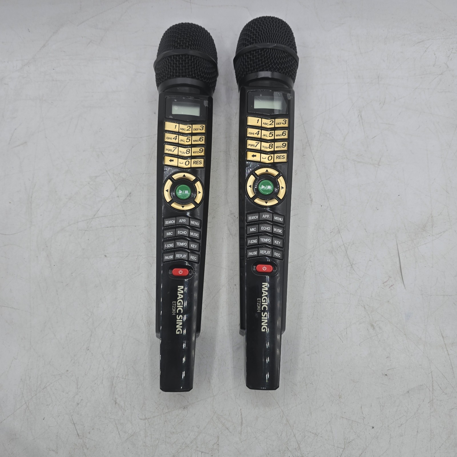 Magic Sing ET23KH Karaoke Wireless Microphone Mic Pair Tested Works