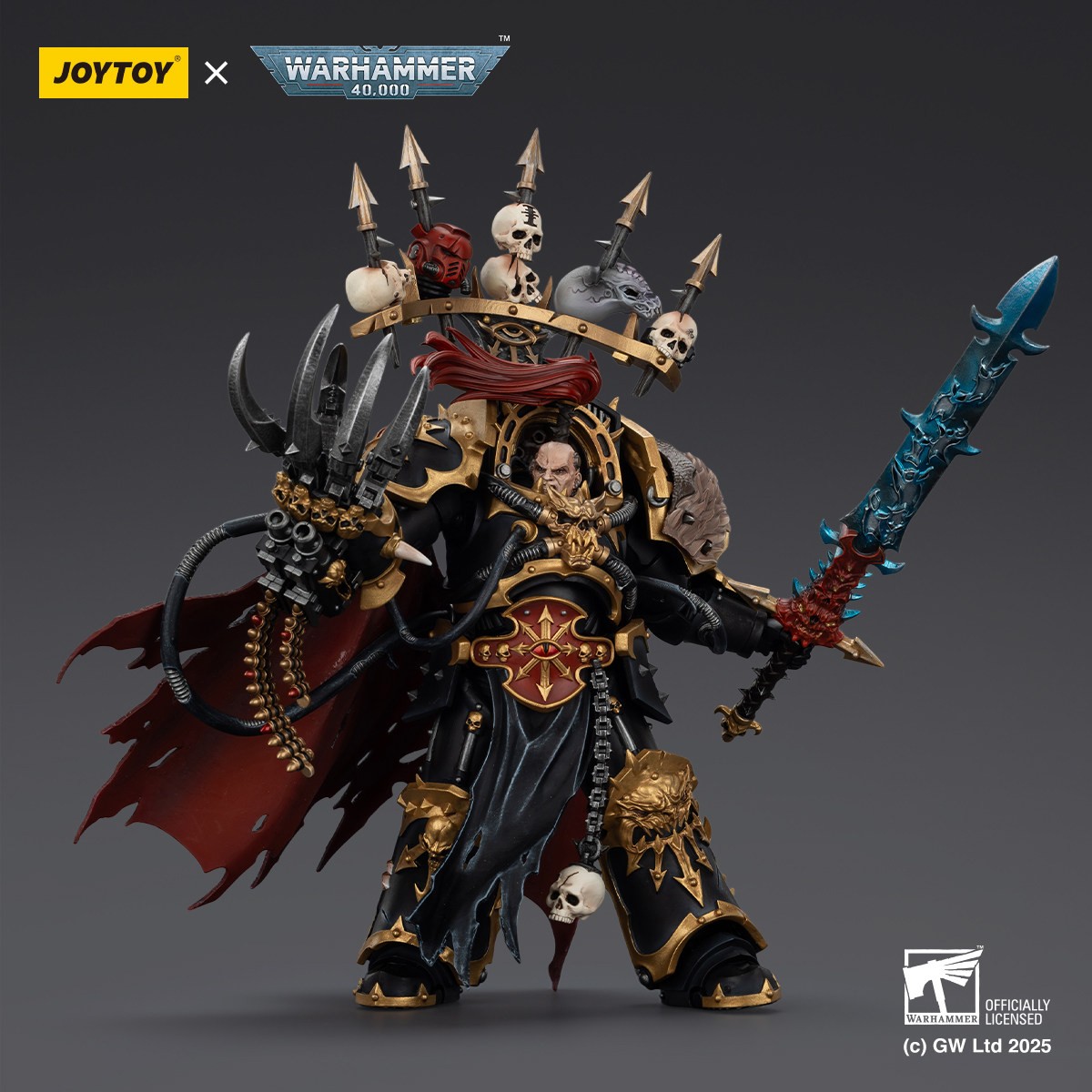 JOYTOY 1:18 Warhammer 40K Chaos Black Legion Abaddon JT02922 Action Figure