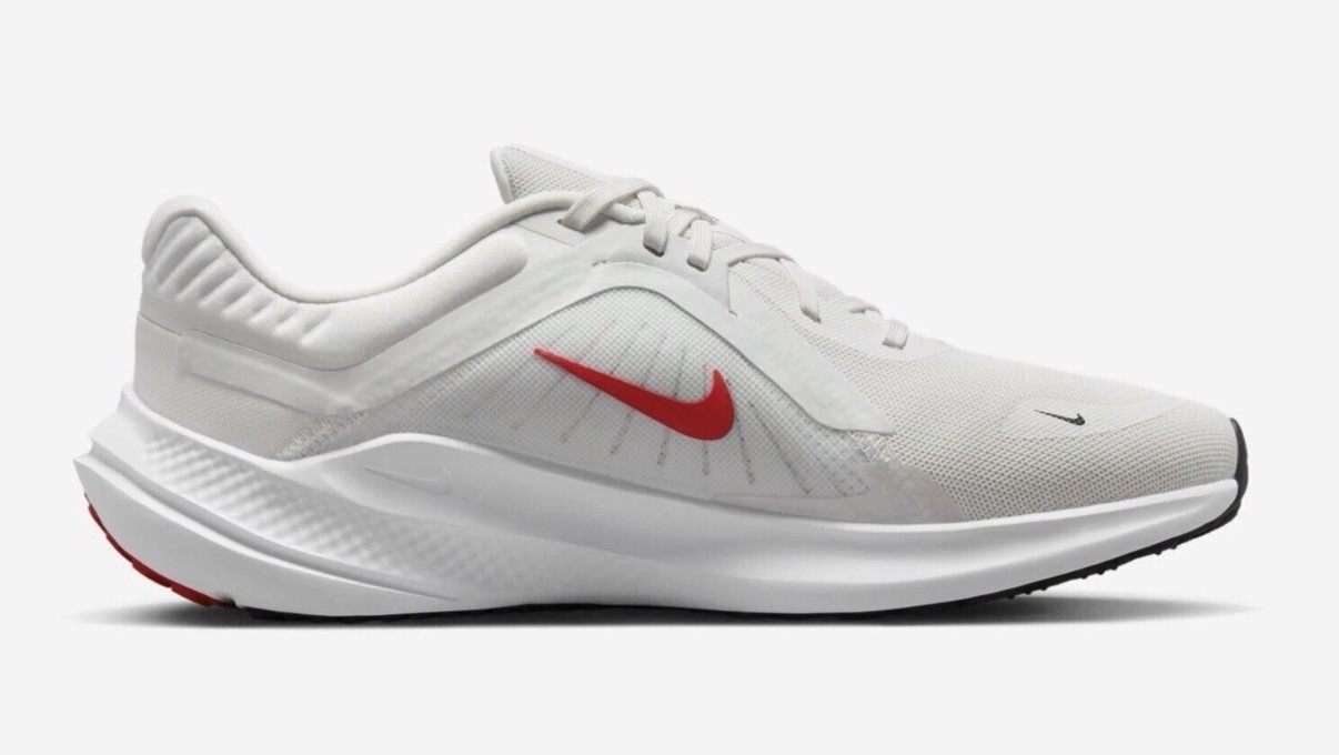 Nike Quest 5 Running Shoes Sneakers Platinum Crimson DD0204-007 Men’s Size 10.5