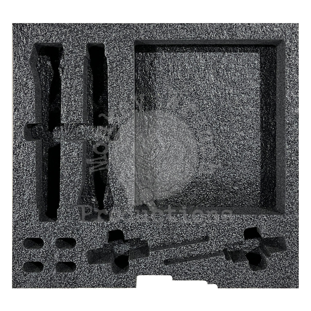 Foam Insert for 2 wireless mics, fits 2U rack drawer