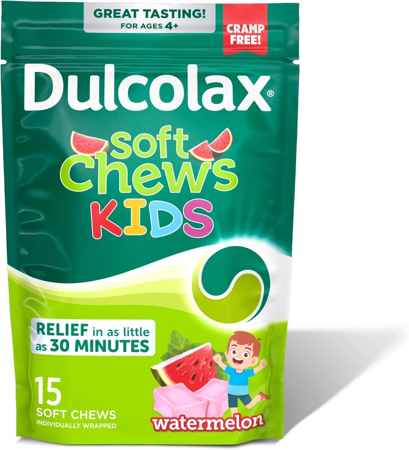 Kids Saline Laxative Watermelon Chews - 15 Count