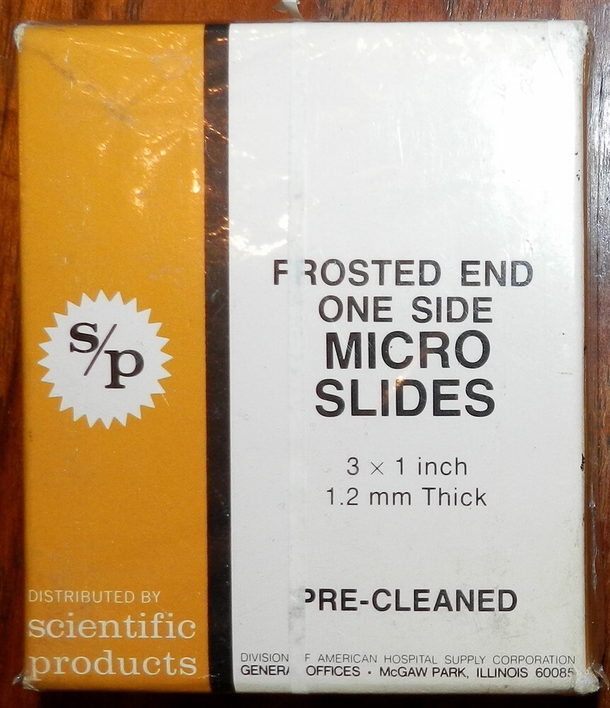 Micro Slides Box Scientific Products Half a Gross 72 M6132 New