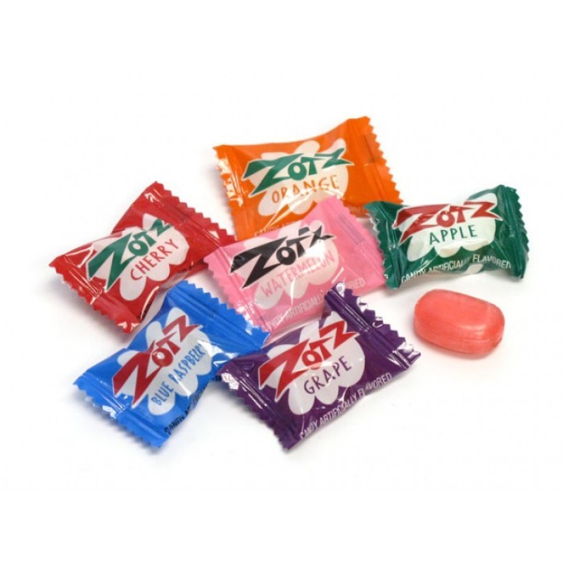 ZOTZ FIZZY CANDY 6 ASSORTED FLAVORS PARTY FAVORS GOODY BAGS - CHOOSE BULK AMOUNT