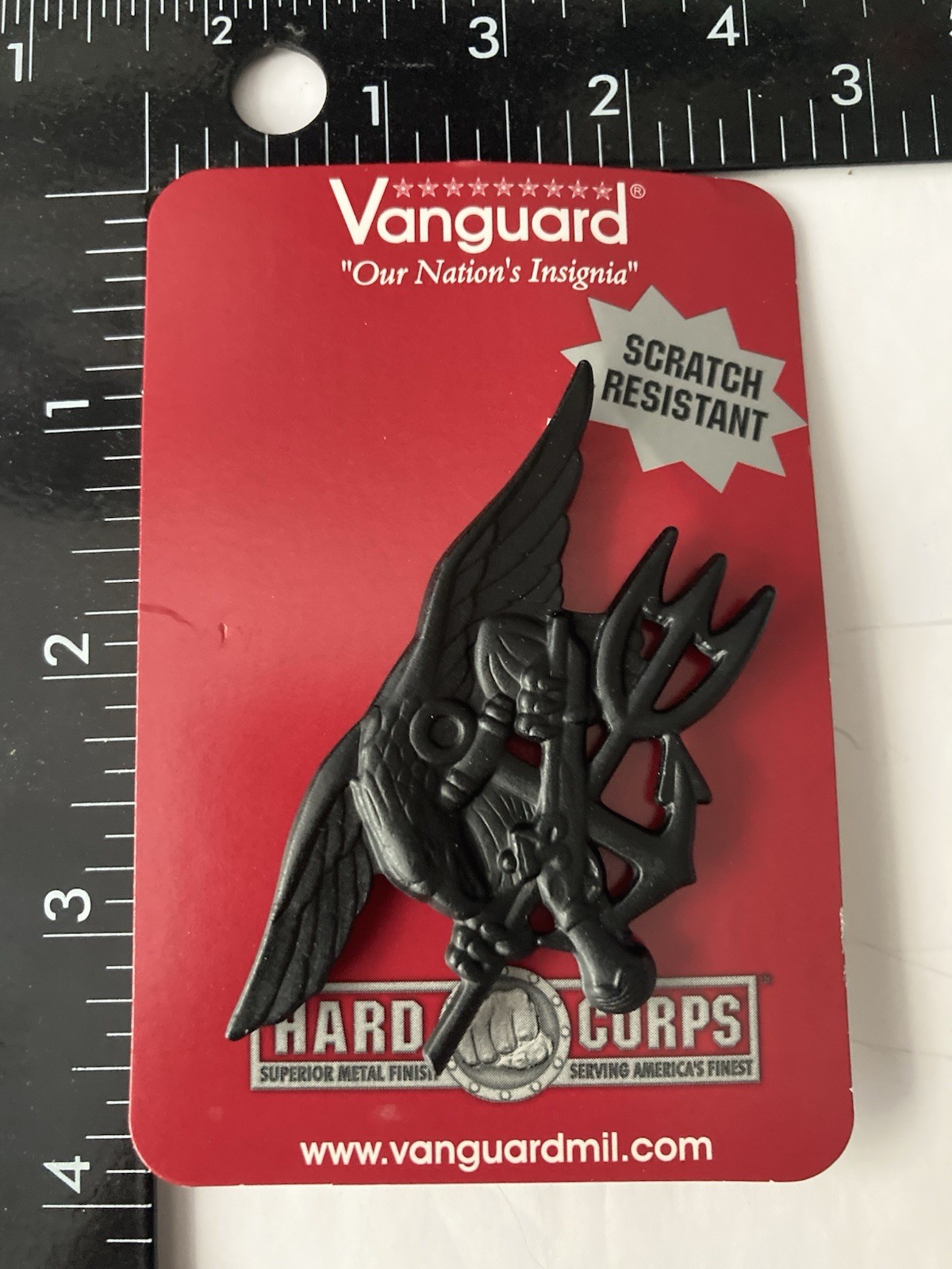 US Navy SEAL Badge: Special Warfare Trident - regulation black metal USN