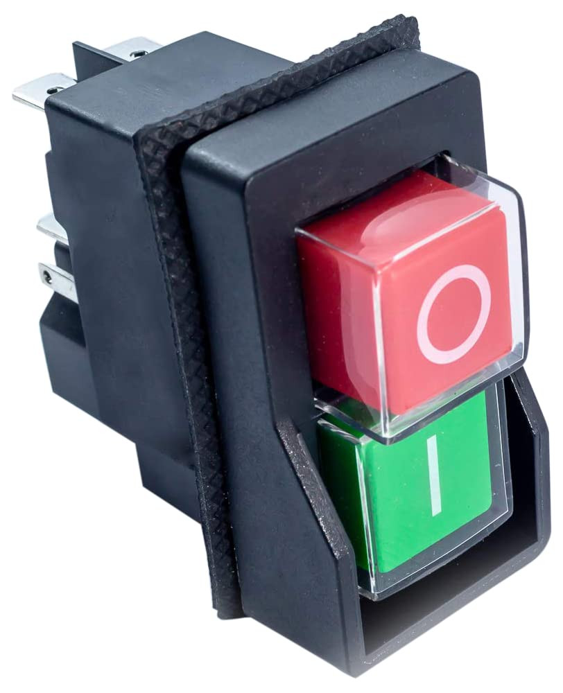 120V Magnetic On/Off Switch, 9 Amps, Push Button Switch Easy Contact