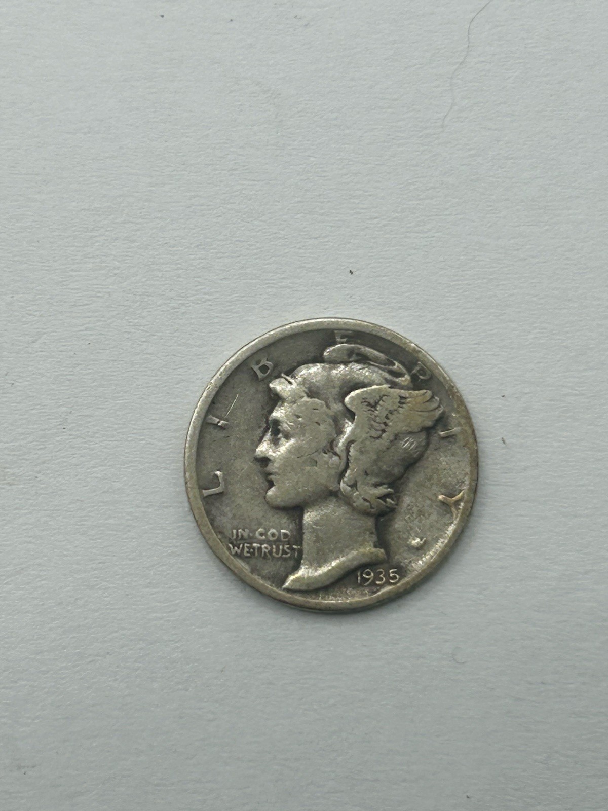 1935 Mercury Dime VG