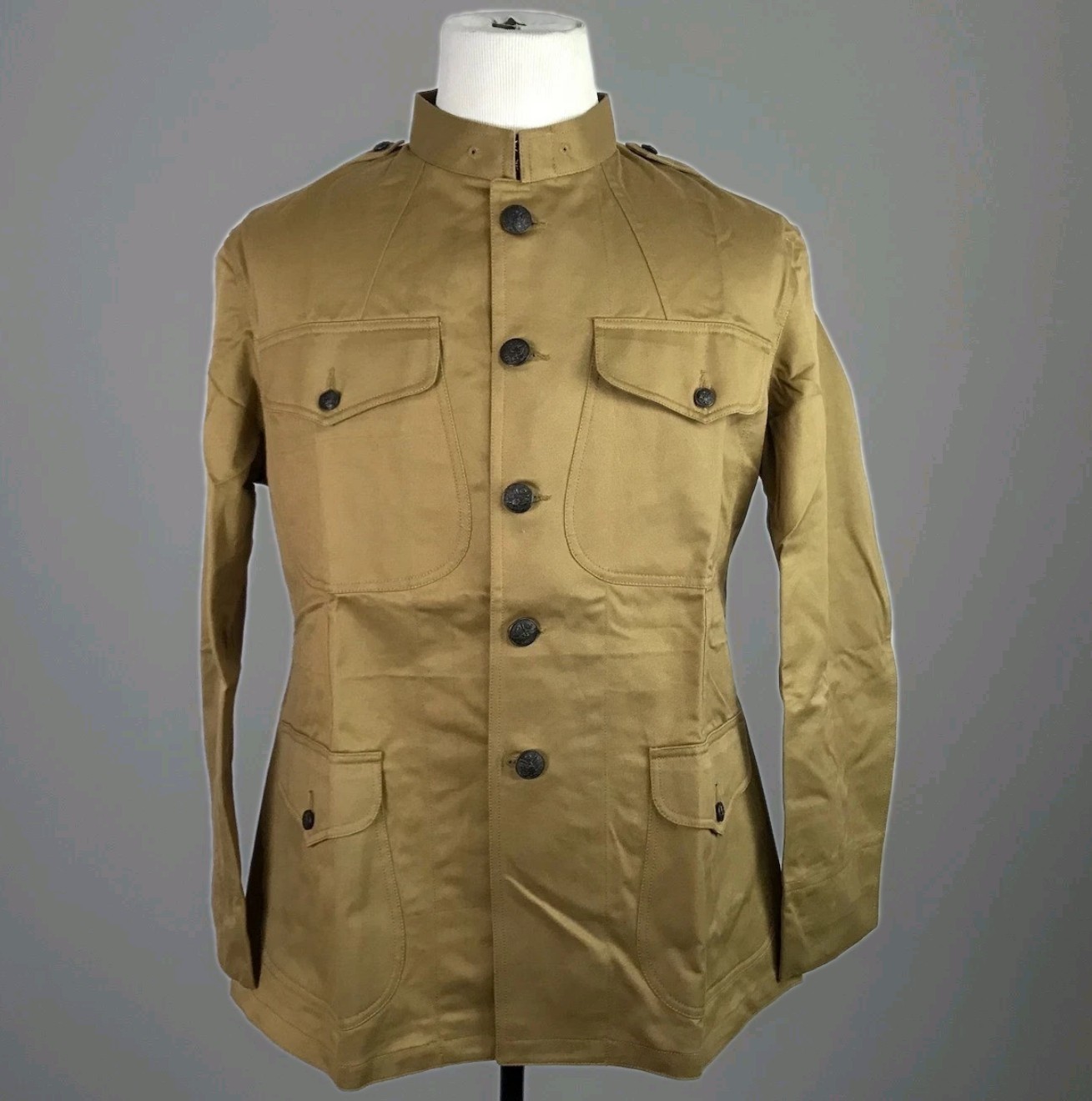 WWI US ARMY M1917 WOOL COMBAT FIELD TUNIC- SIZE LARGE