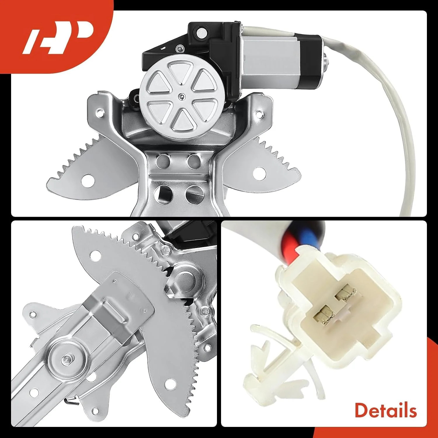 A-Premium Front Passenger Side Power Window Regulator with Motor (2-Pin) | Compa