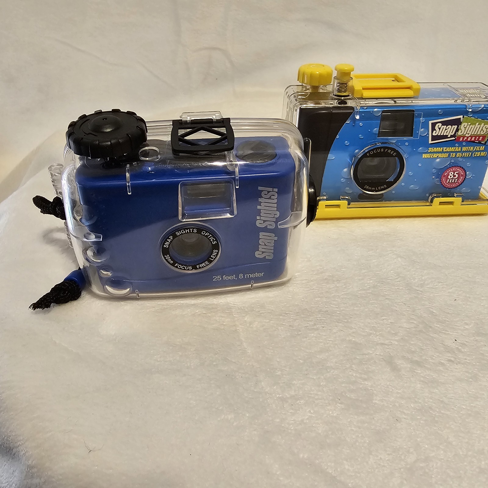 Set Of 2 Snap Sights! Optics Underwater Cameras Untested