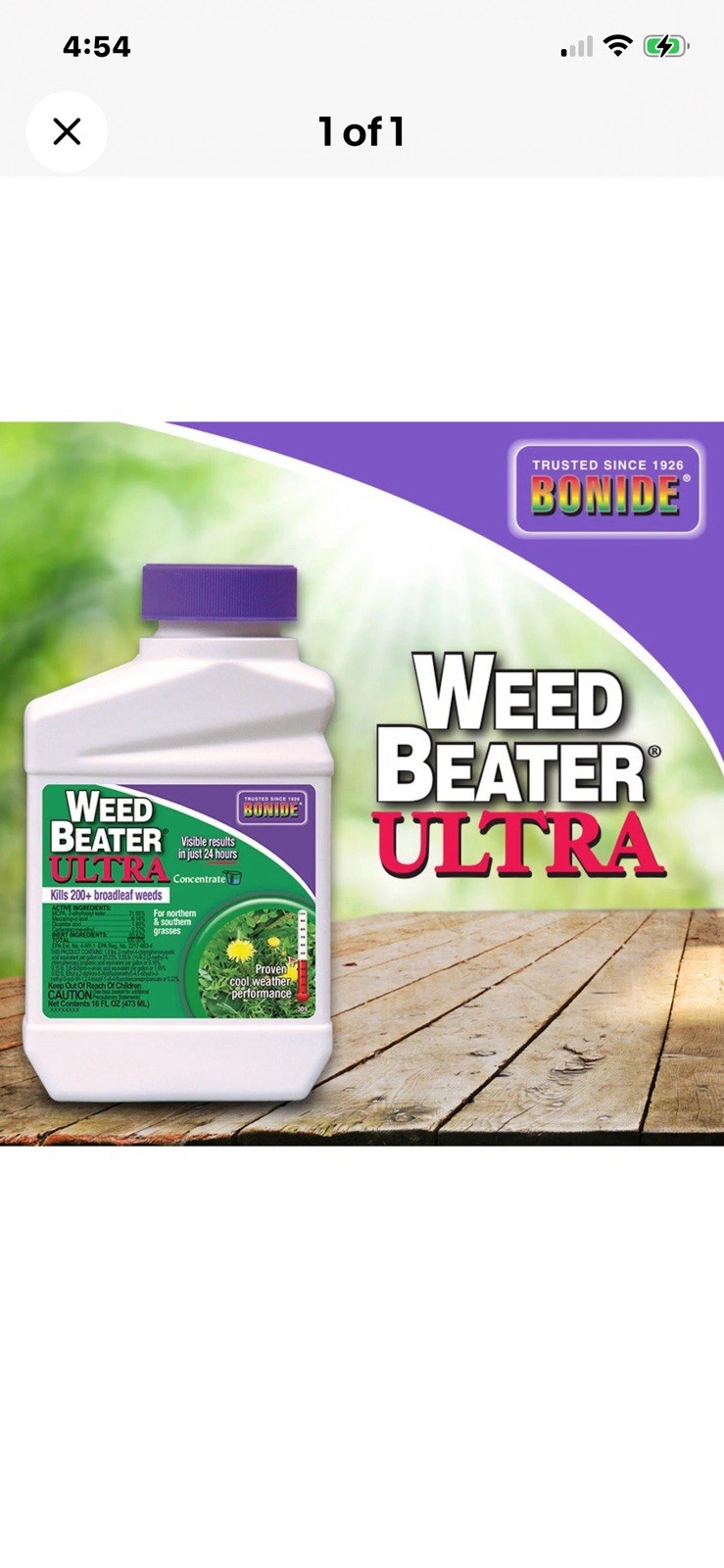 Bonide Weed Beater Ultra Herbicide - 1 Pint