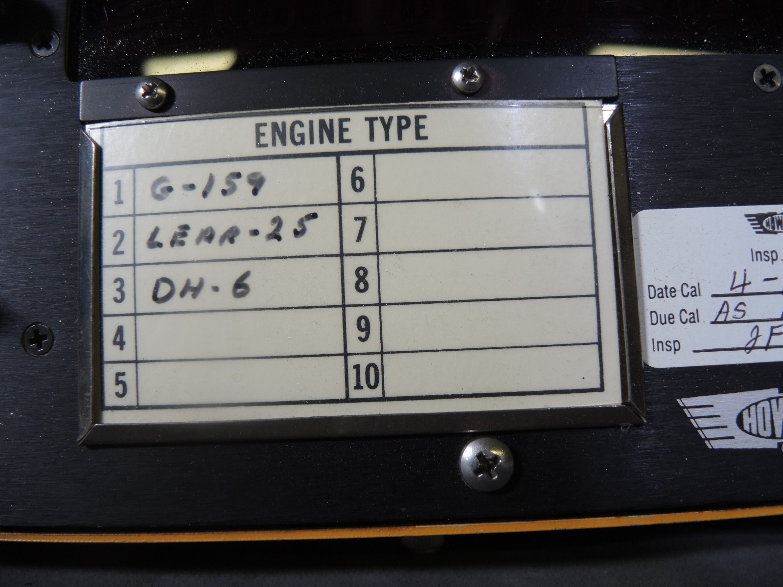 Avionics Howell H337NP-901 Engine Test Set Analyzer G-159 Lear-25 DH-6 Equipment