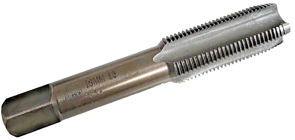 M18 X 1.5 Plug Hand Tap Irwin 1759 ZR Metric 18MM RH Carbon Steel 4FL USA 1.50
