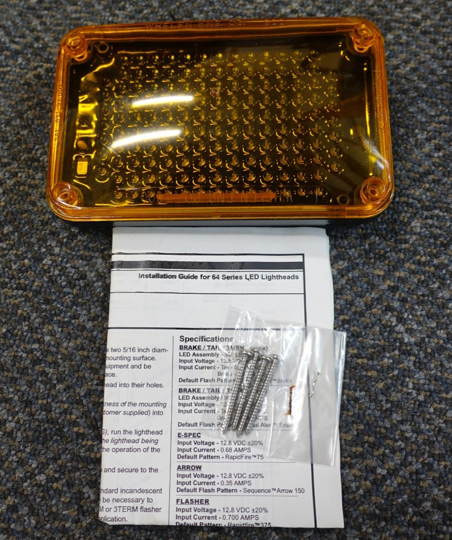 Whelen 600 Series 5mm Amber  LED Lighthead Turn Signal